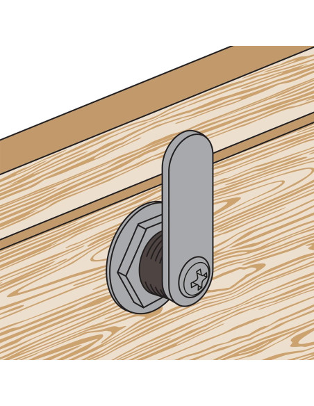 Cerradura de Cajón Prime-Line U 9945KA Acero Inoxidable 2.86 cm