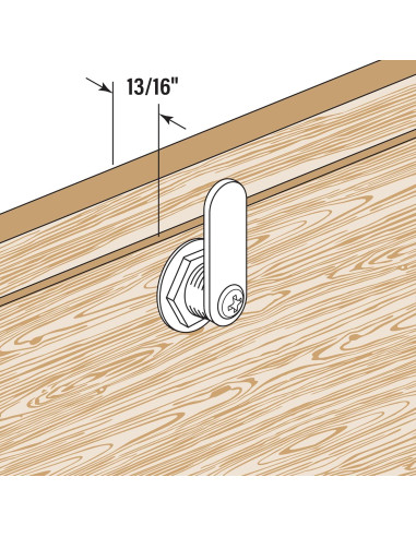 Cerradura de Cajón Prime-Line U 9945KA Acero Inoxidable 2.86 cm