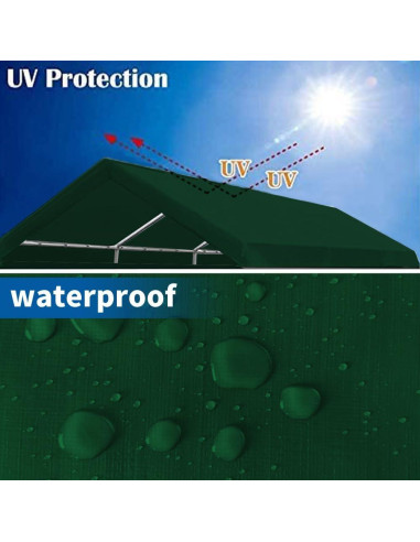 Cubierta de Reemplazo Rutile 600x300 cm Verde Impermeable