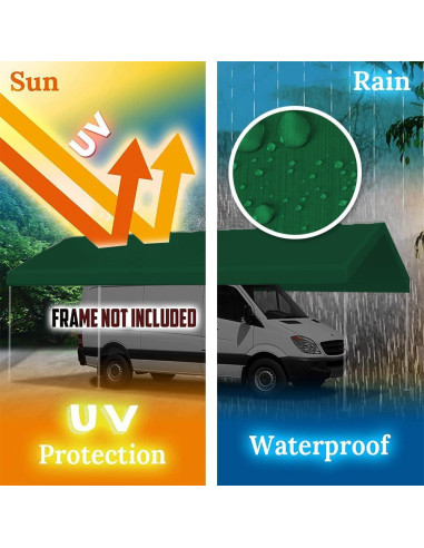 Cubierta de Reemplazo Rutile 600x300 cm Verde Impermeable