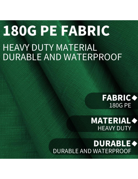 Cubierta de Reemplazo Rutile 600x300 cm Verde Impermeable