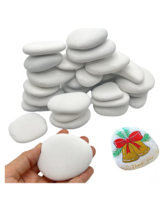 30 Rocas Blancas para Pintar CYLHCM 5-8 cm Manualidades