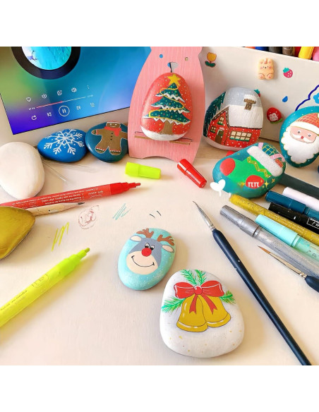 30 Rocas Blancas para Pintar CYLHCM 5-8 cm Manualidades 30 Rocas Blancas para Pintar CYLHCM 5-8 cm Manualidades