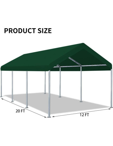 Cubierta de Reemplazo Rutile 600x300 cm Verde Impermeable