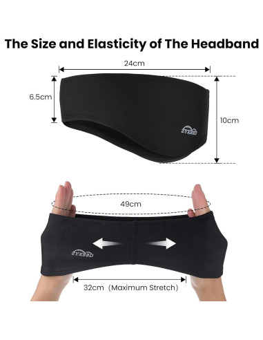 Calentadores de Oídos ZYXBBD para Invierno - Cinta Polar Unisex