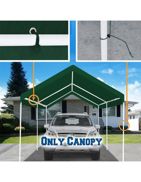 Cubierta de Reemplazo Rutile 600x300 cm Verde Impermeable