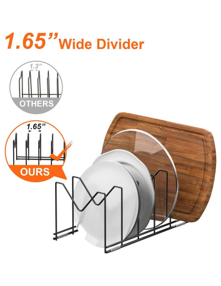 Organizador de Tapa de Olla HzTinT 3 Niveles Acero Inoxidable Organizador de Tapa de Olla HzTinT 3 Niveles Acero Inoxidable