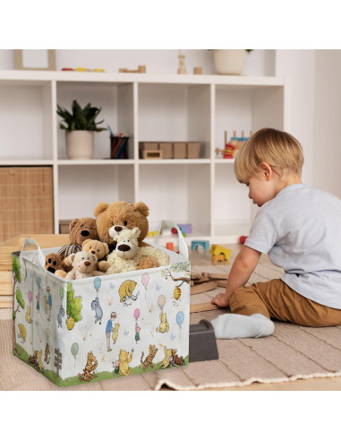 Cesta de Almacenamiento Winnie Pooh 38x25x22 cm Impermeable