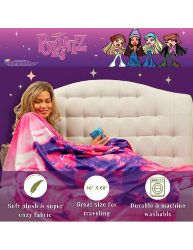 Manta Lanzamiento Bratz Franco 116.84x152.4 cm Suave