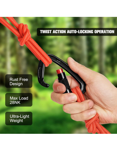 Clips Carabineros Automáticos Oupeng Sky 28KN 2PCS