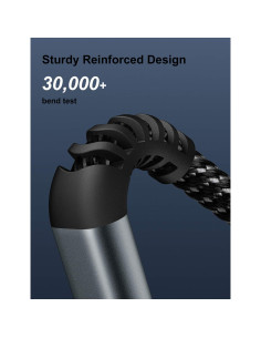 Cable de Carga Rápida Lightning Dasku 30 cm 3Pack Negro 2