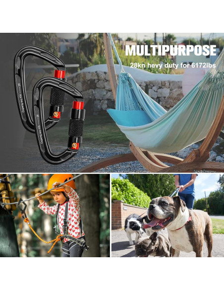 Clips Carabineros Automáticos Oupeng Sky 28KN 2PCS