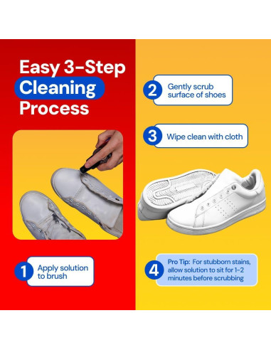 Kit de Limpieza de Zapatillas - Limpiador Espumoso y Cepillo