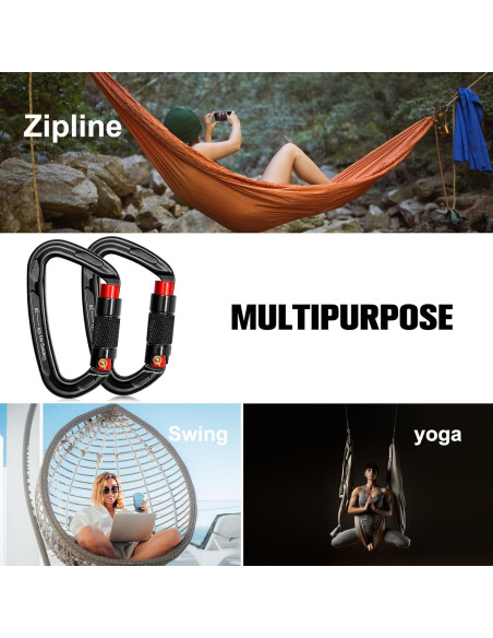 Clips Carabineros Automáticos Oupeng Sky 28KN 2PCS