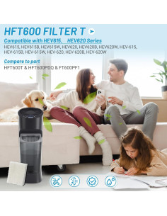 Filtros de Humidificador Lemige HFT600 - Paquete de 4 Blancos 2