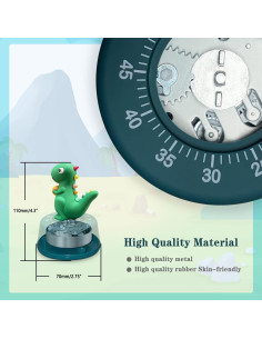 Paquete de 2 Temporizadores de Cocina ELE DEPI Dinosaurio Mecánico 2