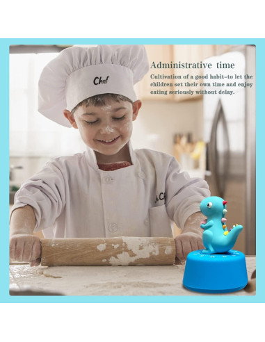 Paquete de 2 Temporizadores de Cocina ELE DEPI Dinosaurio Mecánico