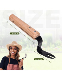 Elevador de Raíces para Desmalezar PUSKIU Acero Inoxidable 19.5cm 2