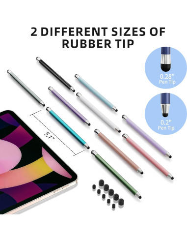 Bolígrafo Stylus 2-en-1 Maylofi para Pantallas Táctiles - 10 Pcs