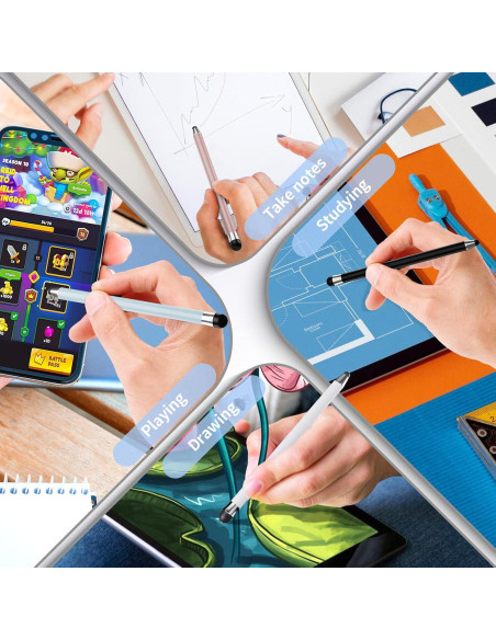 Bolígrafo Stylus 2-en-1 Maylofi para Pantallas Táctiles - 10 Pcs