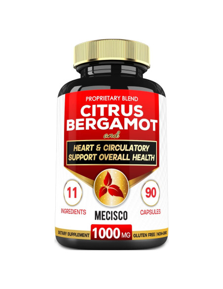 Suplemento de Bergamota Cítrica 1000mg Mecisco - 90 Cápsulas