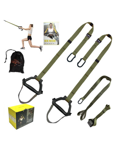 Correas de Entrenamiento de Resistencia ADALT LION Verde Militar