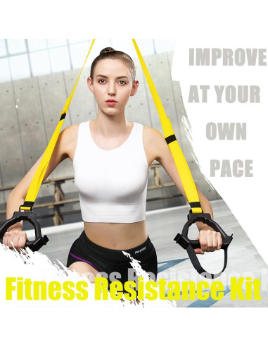 Correas de Entrenamiento de Resistencia ADALT LION Verde Militar