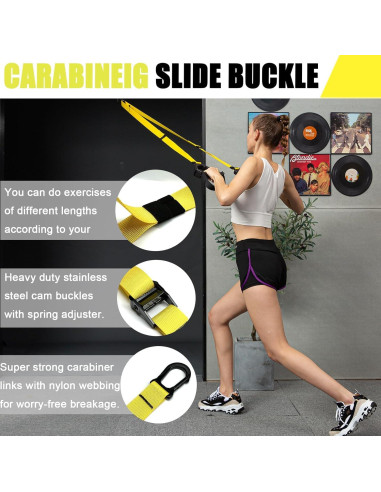 Correas de Entrenamiento de Resistencia ADALT LION Verde Militar