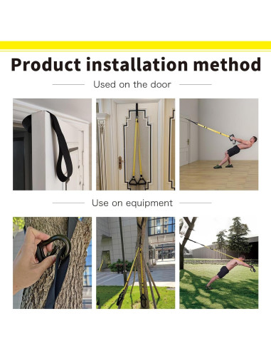 Correas de Entrenamiento de Resistencia ADALT LION Verde Militar