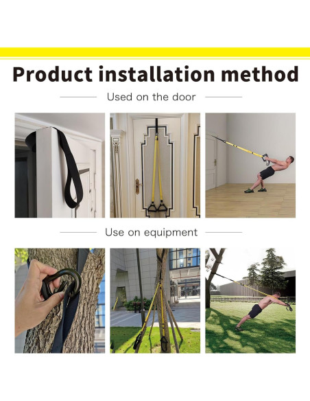 Correas de Entrenamiento de Resistencia ADALT LION Verde Militar