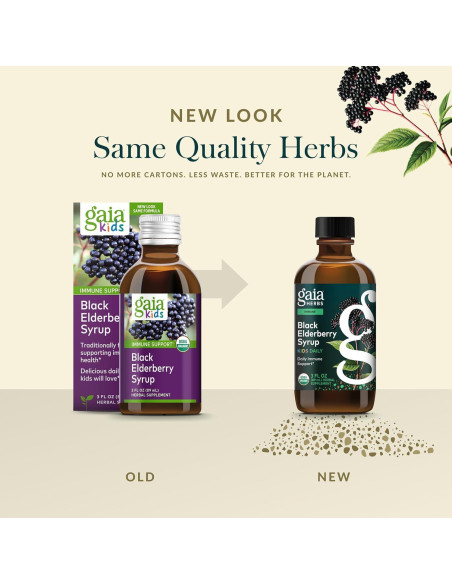 Jarabe de Saúco Negro GaiaKids 240g - Apoyo Inmunológico Infantil