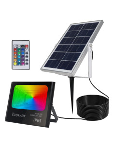 Luces de Inundación Solar RGBW XIEGAO 40W IP65 para Exteriores