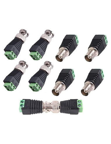 Conectores BNC a Terminal de Tornillo AV - 10 Pcs
