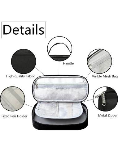 Estuche de bolígrafos ROVOZAR diseño béisbol 24.4x11.7cm