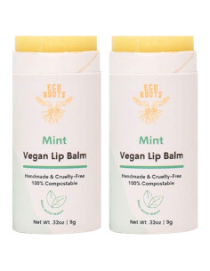 Bálsamo Labial Orgánico EcoRoots Menta 2 Piezas 32g