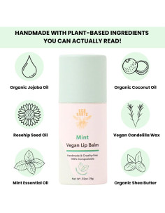 Bálsamo Labial Orgánico EcoRoots Menta 2 Piezas 32g 2