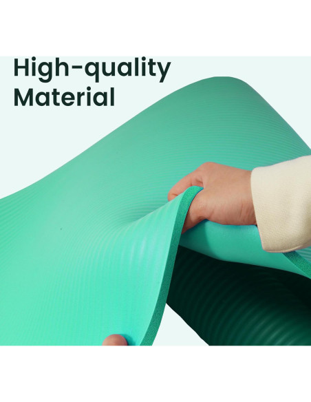 Estera de Yoga Fitvids Extra Gruesa 1.27 cm Antideslizante