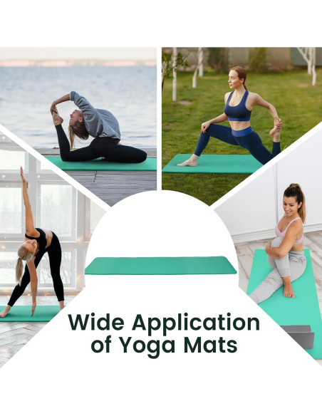 Estera de Yoga Fitvids Extra Gruesa 1.27 cm Antideslizante