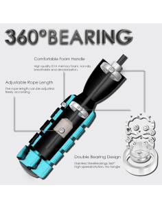 Cuerda de Salto Inalámbrica Agorizeo con Peso - Fitness 2