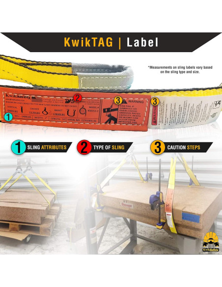 Eslinga de Elevación KwikSafety 2.54x4.88m 1451kg Poliester