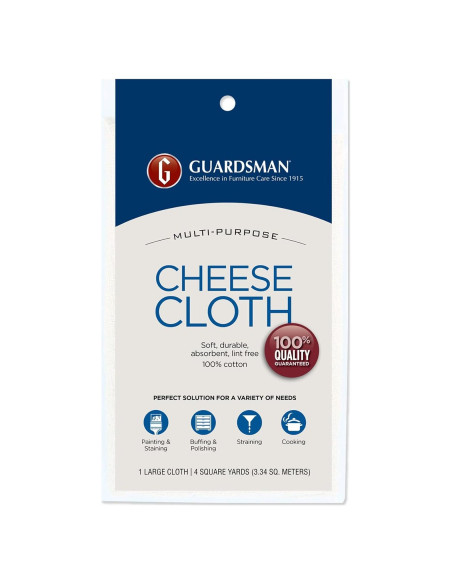 Tela de Queso 100% Algodón Guardsman 3.66m Ancho 22.86cm