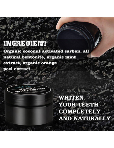 Polvo Blanqueador de Dientes de Carbón WUBLSYAN - 2x15g