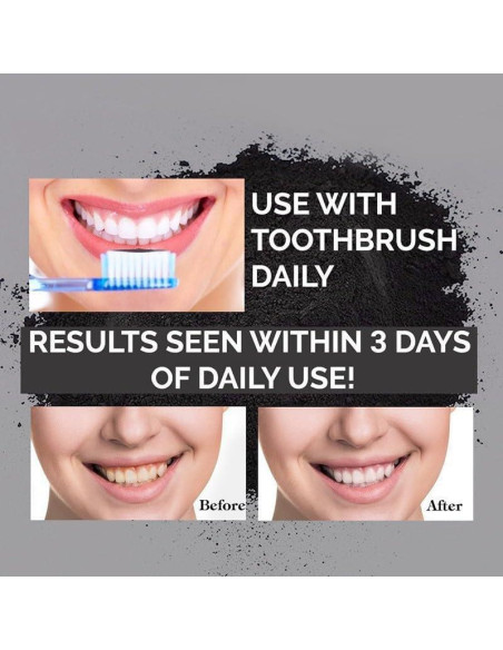 Polvo Blanqueador de Dientes de Carbón WUBLSYAN - 2x15g