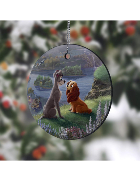 Vidrio Colgante Disney La Dama y el Vagabundo 8.89 cm