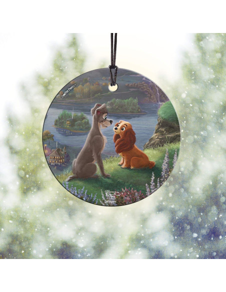 Vidrio Colgante Disney La Dama y el Vagabundo 8.89 cm