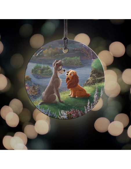 Vidrio Colgante Disney La Dama y el Vagabundo 8.89 cm