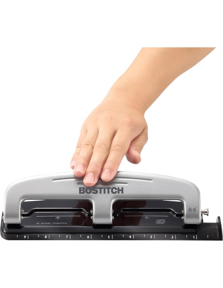 Perforadora Bostitch Office inPRESS 12 Metálica Negra
