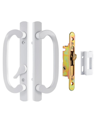 Juego de Manijas para Puertas Corredizas Zinkitool Blanco