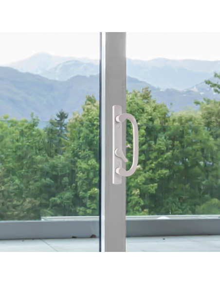 Juego de Manijas para Puertas Corredizas Zinkitool Blanco