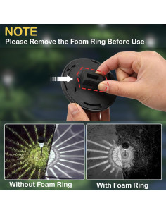 Luces de Camino Solares Rumiom 8 Piezas IP65 Blanco Frío 2